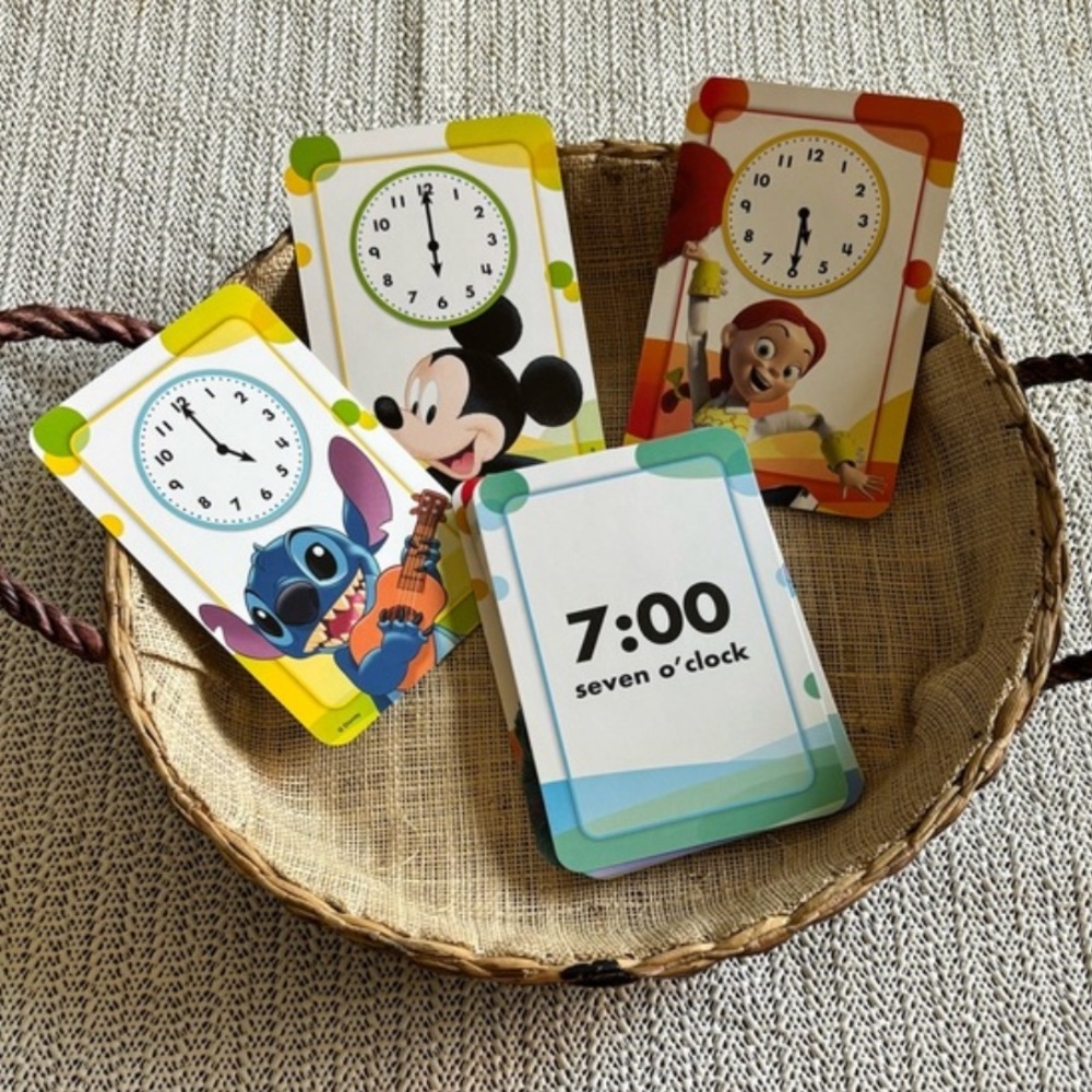 3 SETS CARDS - OLD MAID,CRAZY EIGHTS & DISNEY Time & Money .